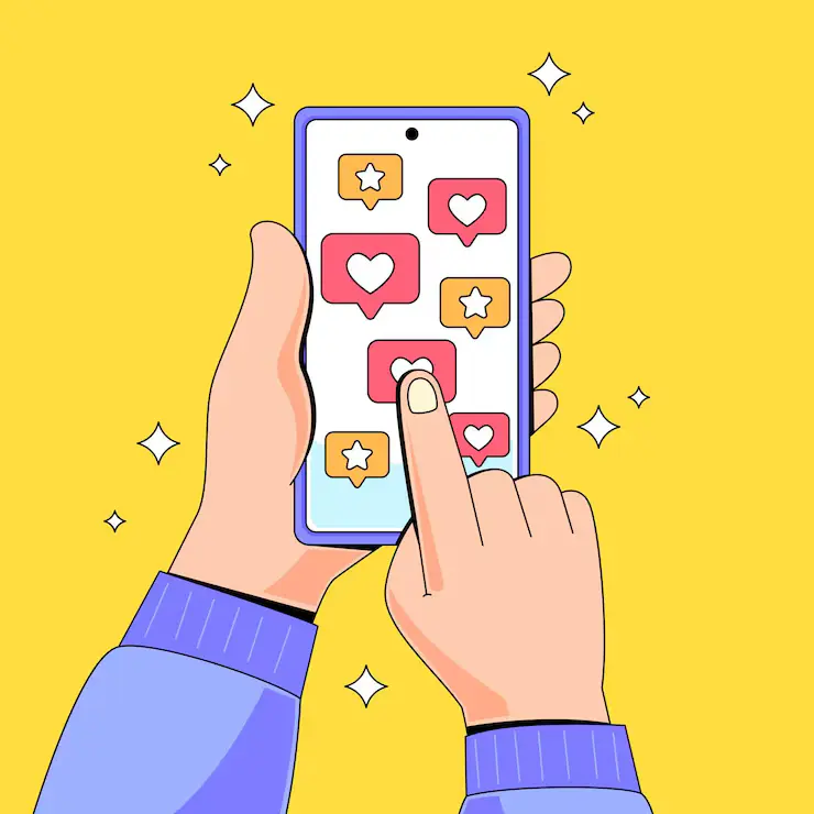 Mobile app illustration